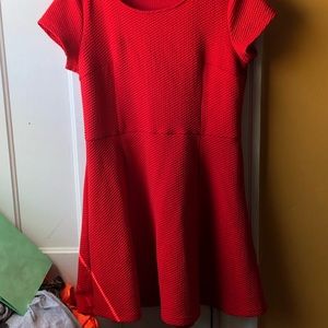 H&M Red Peplum Dress